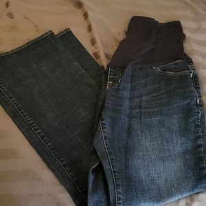 Gap maternity boot cut jeans EUC